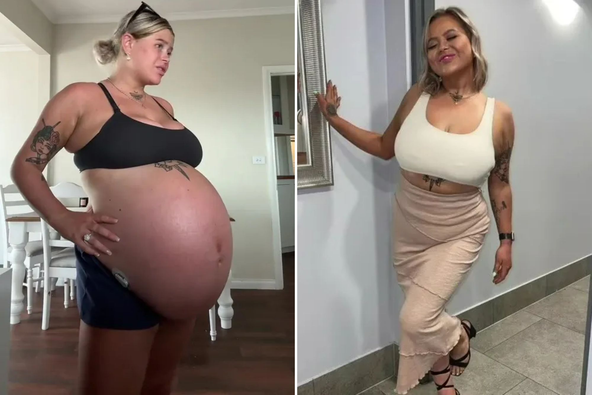 ‘Eight months? You mean years?’ people gasp as mum shows off giant baby bump