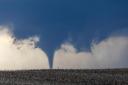 A tornado is seen near north of Waverly, Nebraska (Chris Machian/Omaha World-Herald via AP)