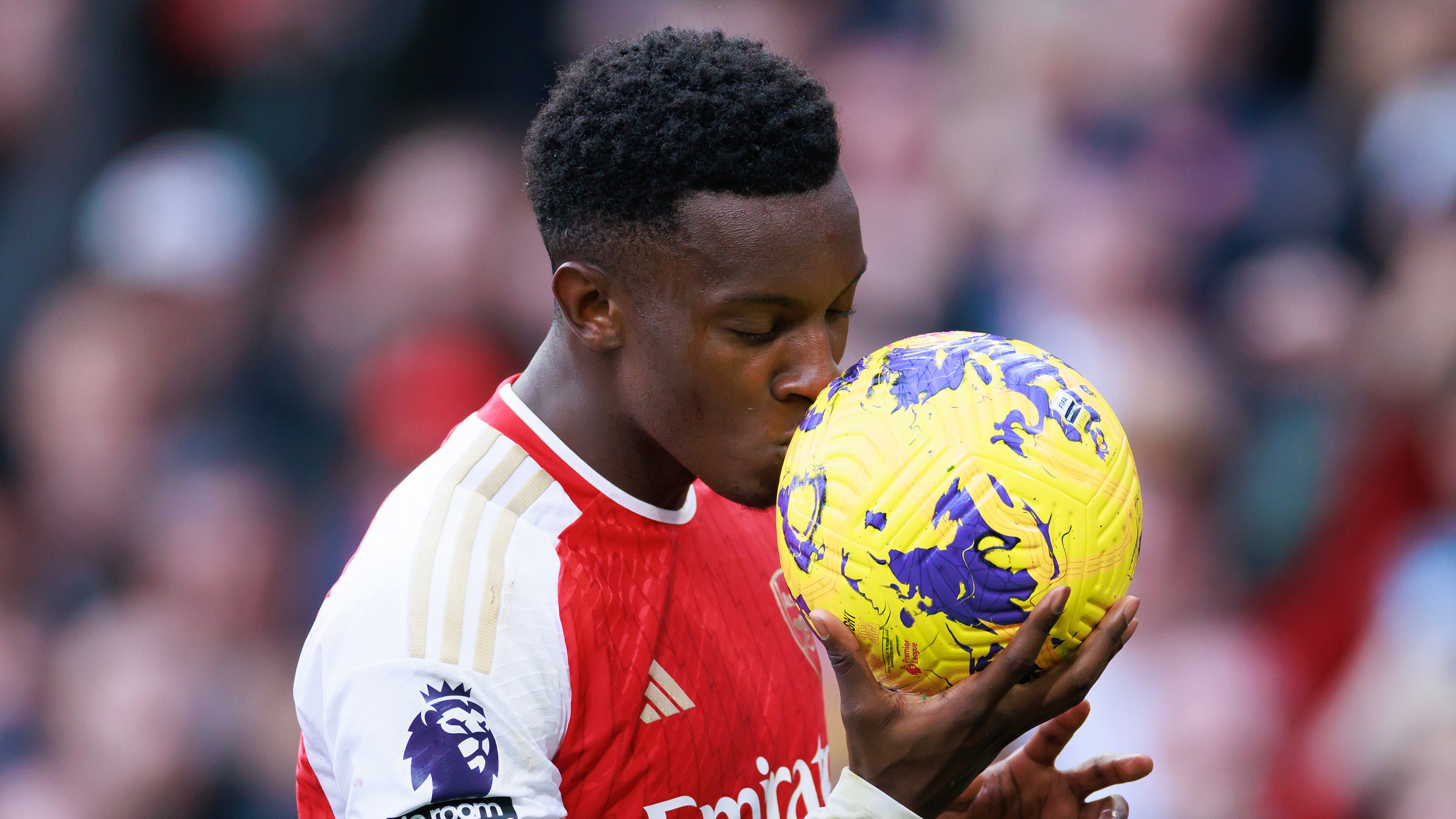 Eddie Nketiah was among the scorers when Arsenal ran riot at the Emirates Stadium