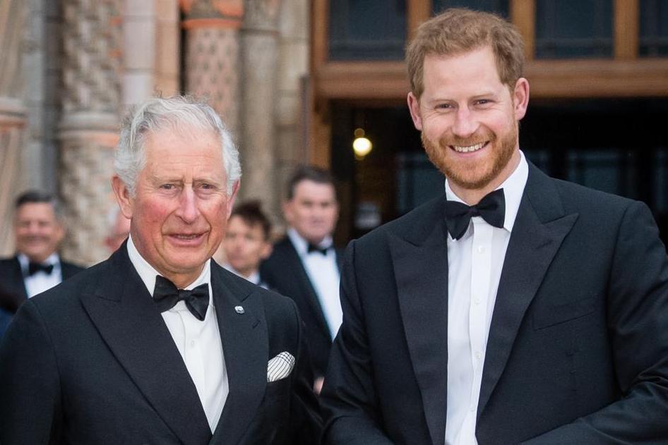 Charles and Harry in London in 2019