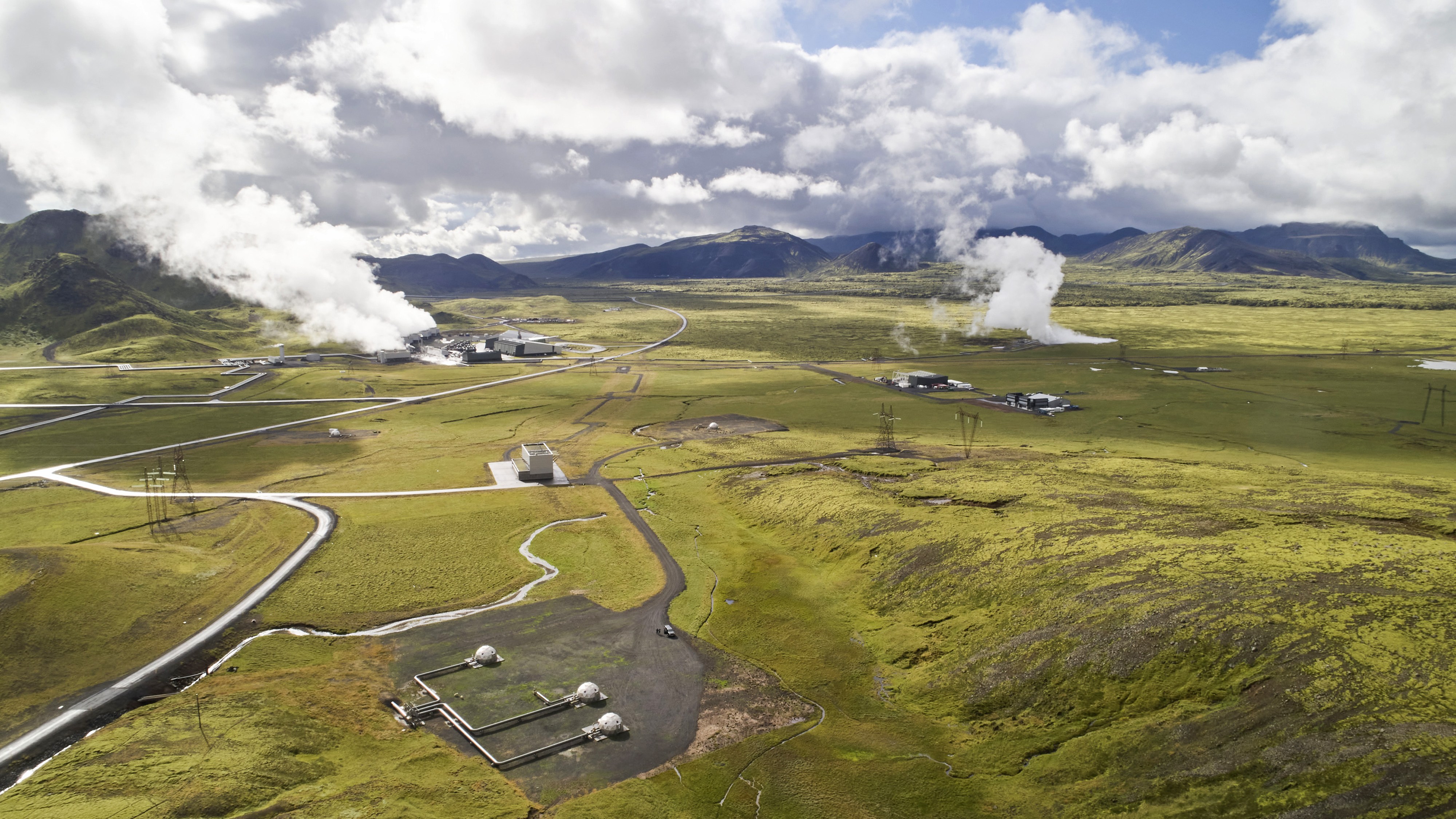 A carbon-dioxide removal plant in Iceland that was established by Climeworks