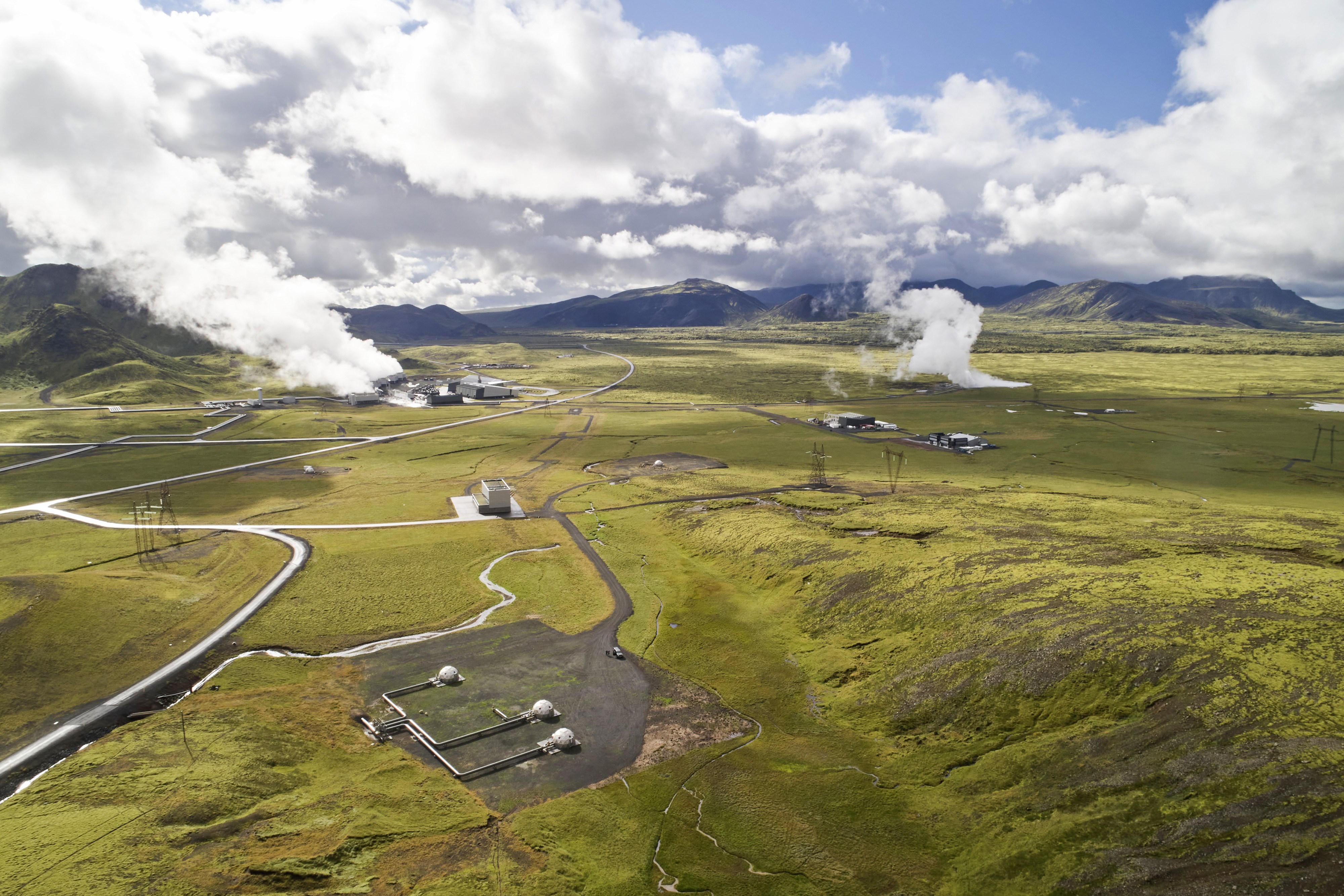 A carbon-dioxide removal plant in Iceland that was established by Climeworks