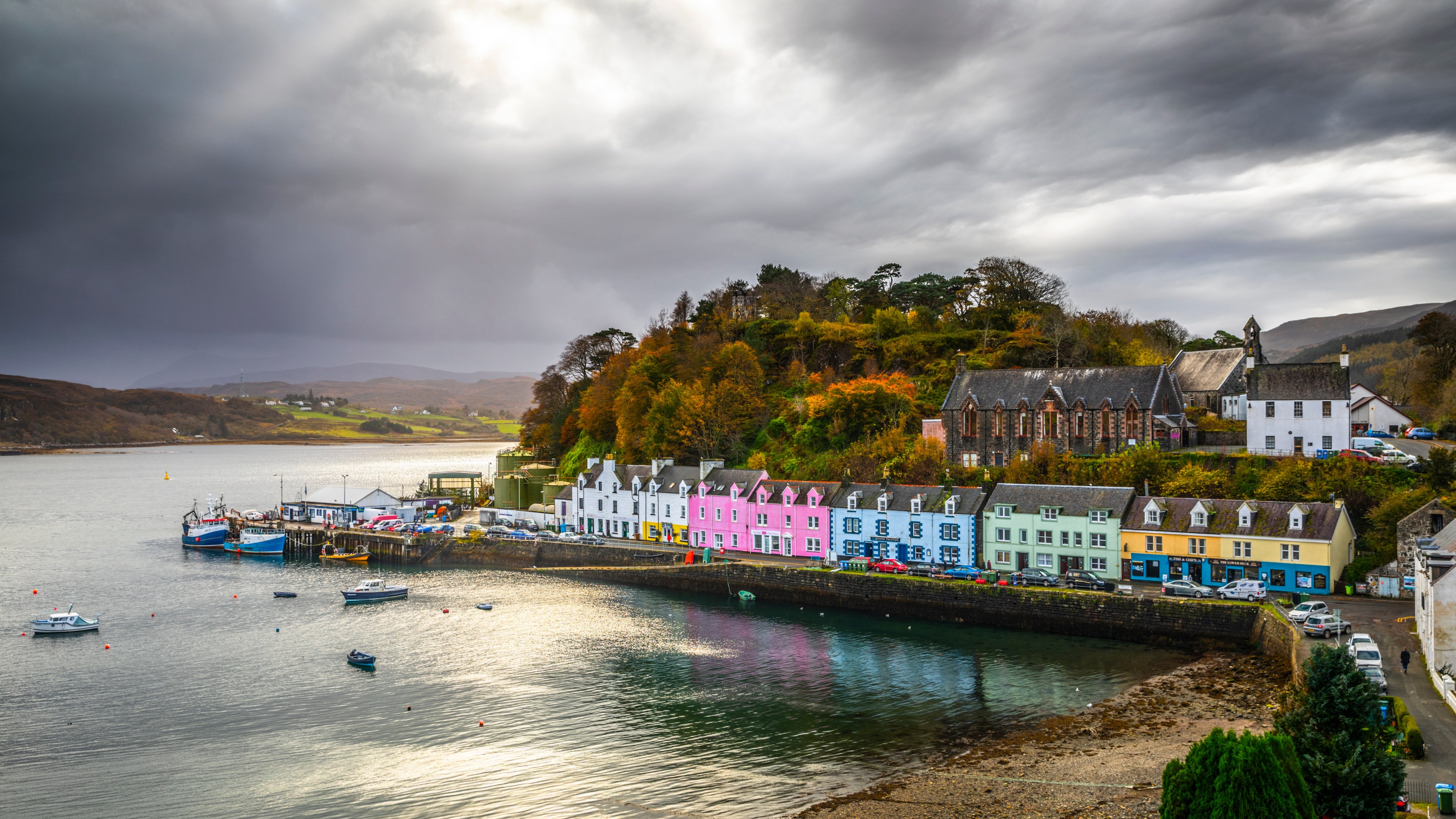 Portree harbour on the Isle of Skye. The Highlands region is expected to provide tens of thousands of jobs in the offshore renewables sector