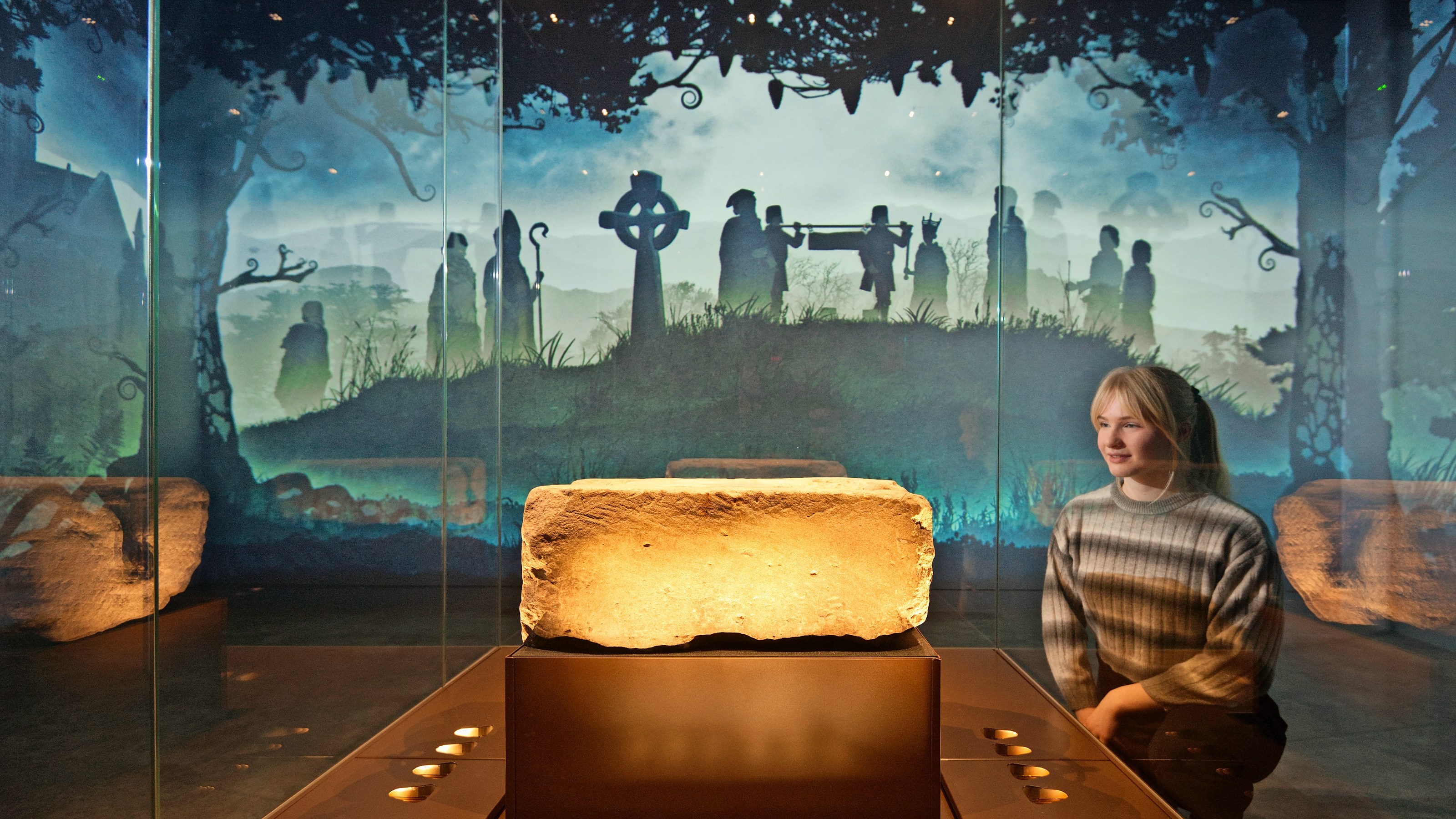 The Stone of Destiny on display at Perth Museum