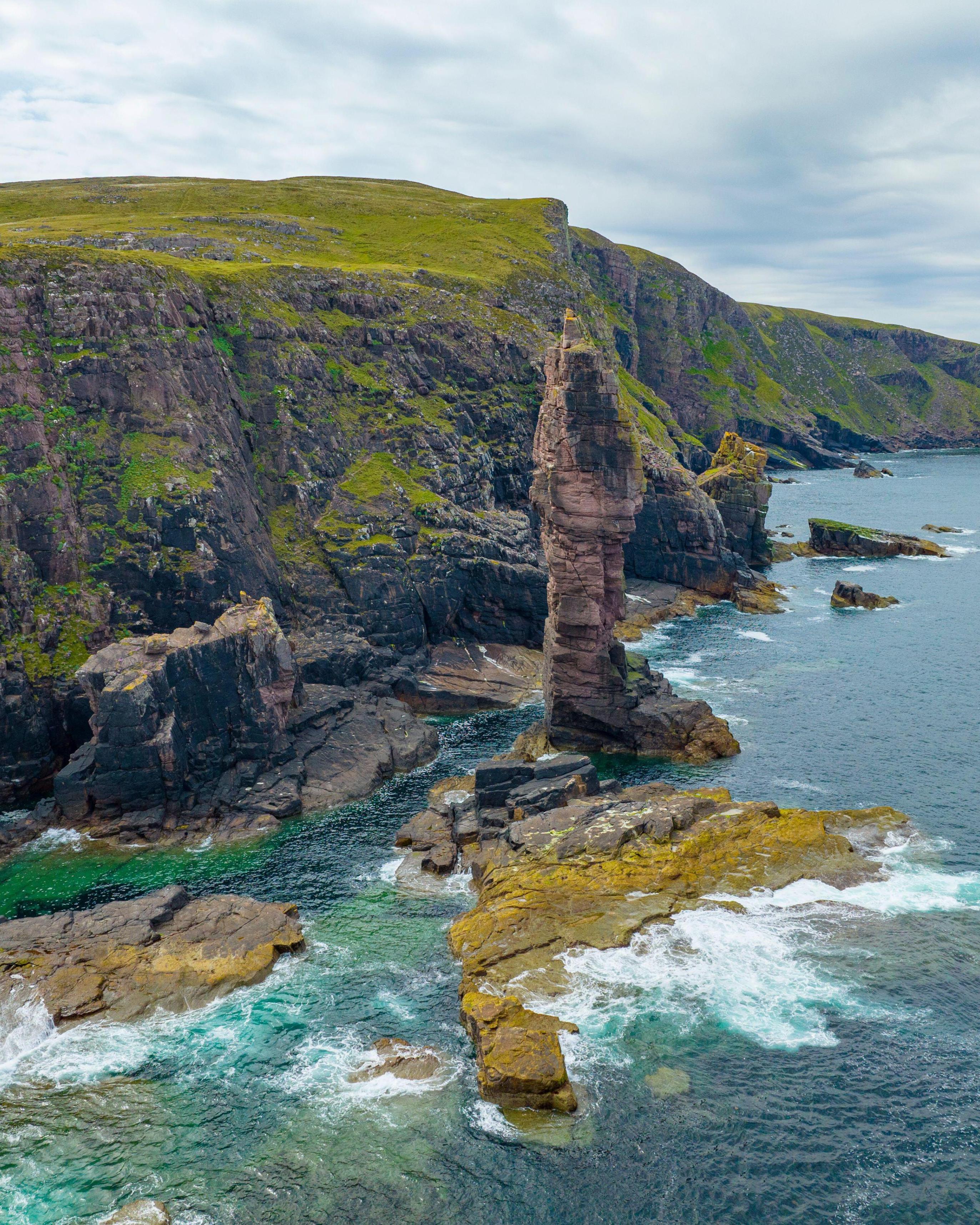 An exhilarating walk to the dramatic Old Man of Stoer sea stack takes around three hours to complete