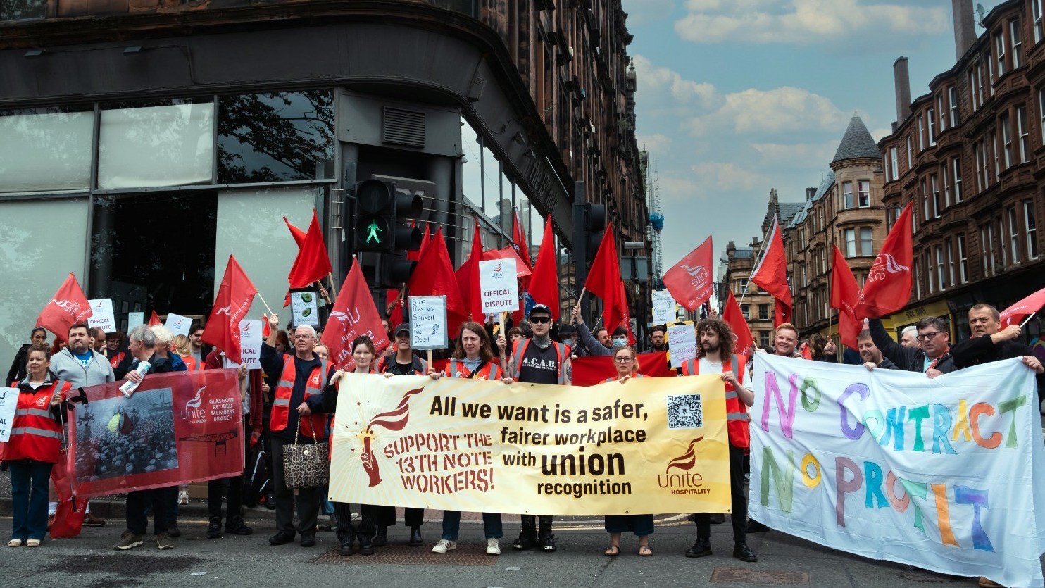Rolling strikes by staff cut 13th Note’s turnover by £13,000 in one weekend in July