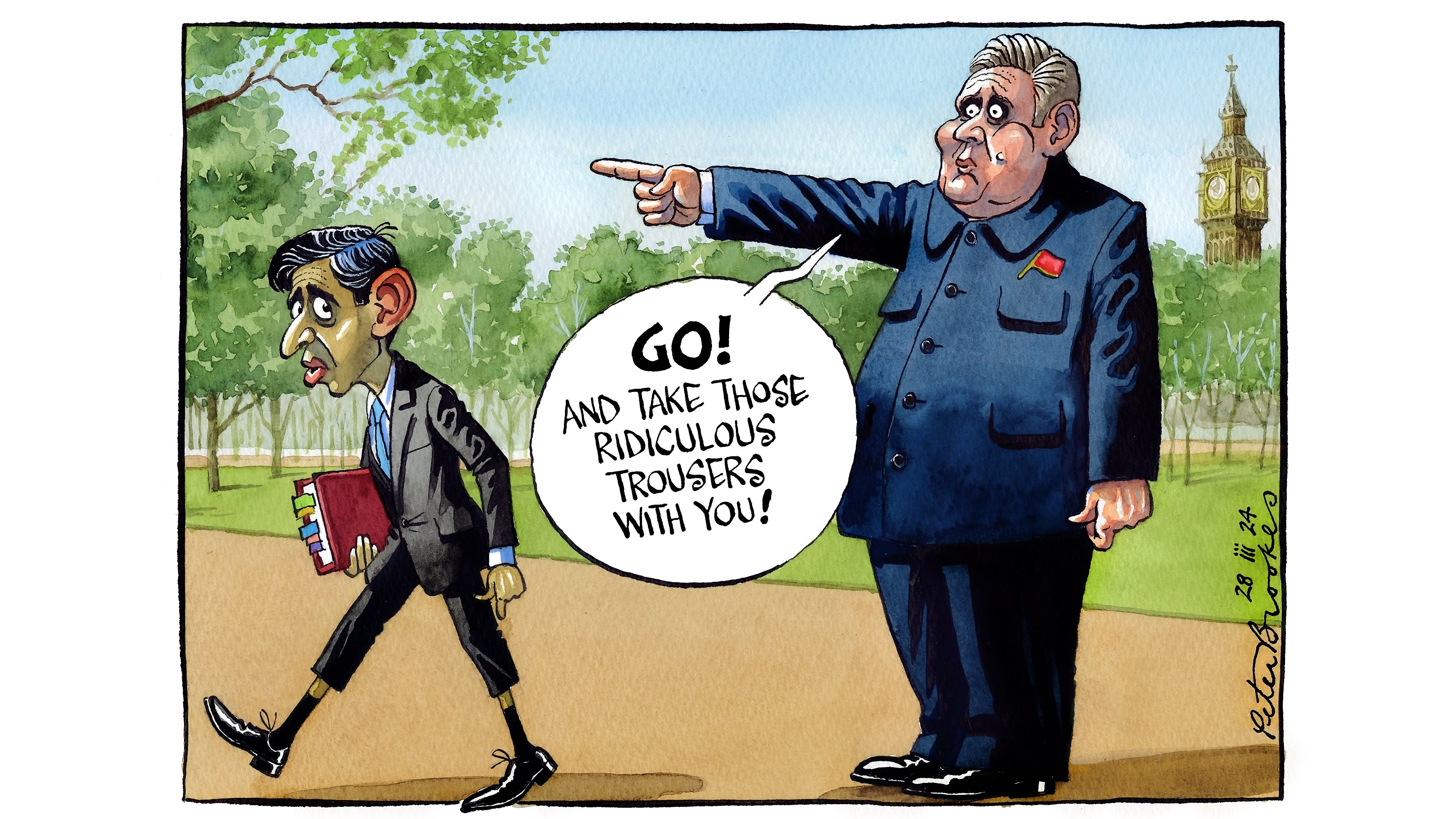 Peter Brookes Times cartoon: March 28, 2024