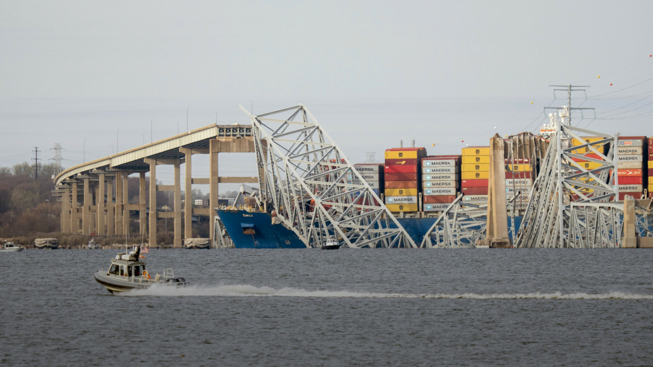 The Francis Scott Key Bridge collapsed after it was hit by a cargo vessel