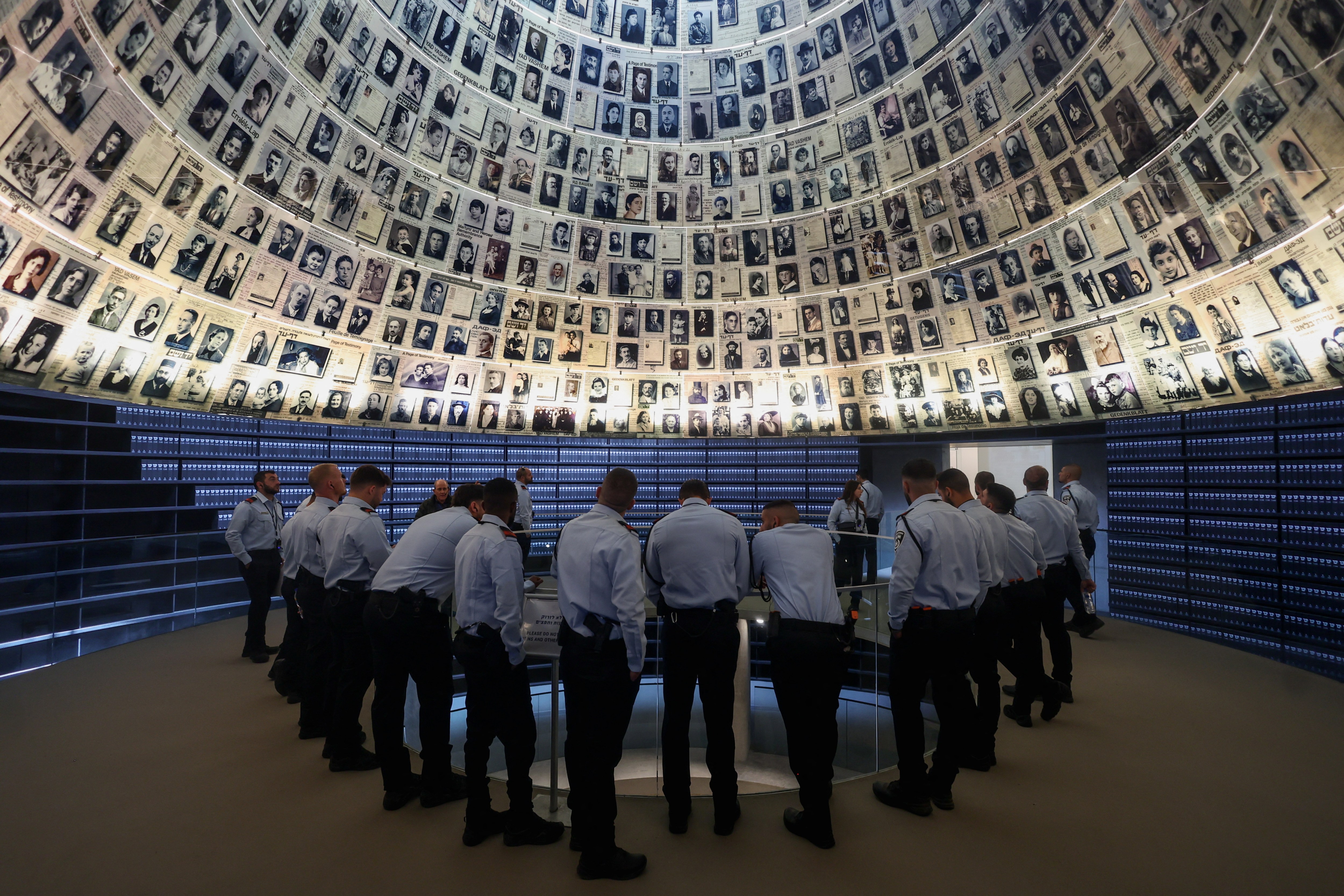 The Israeli prime minister was speaking at Yad Vashem, the world Holocaust remembrance centre
