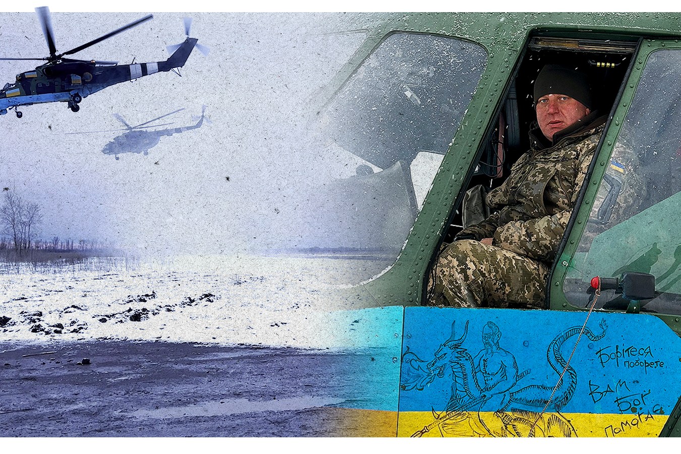 Ukraine gunship squadron flies into battle in Cold War relics