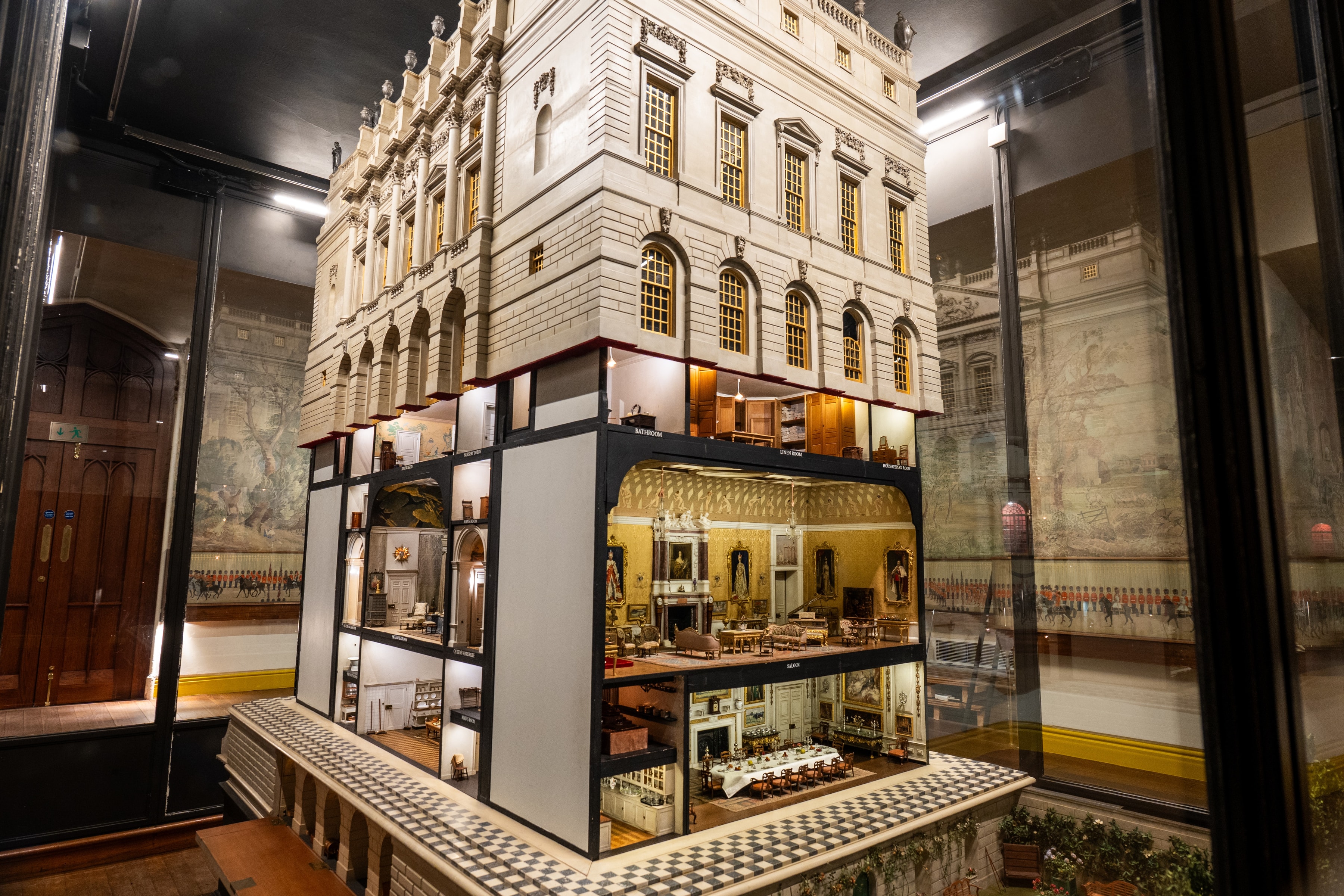 Queen Mary’s doll house display at Windsor