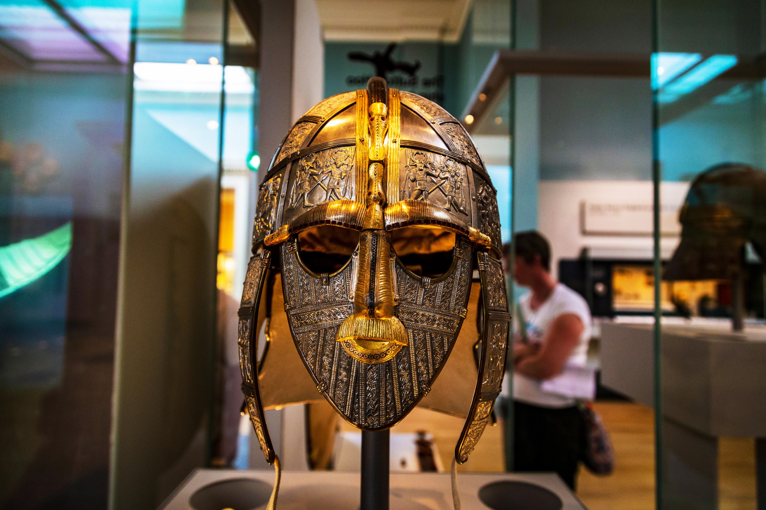 The Sutton Hoo helmet in the British Museum