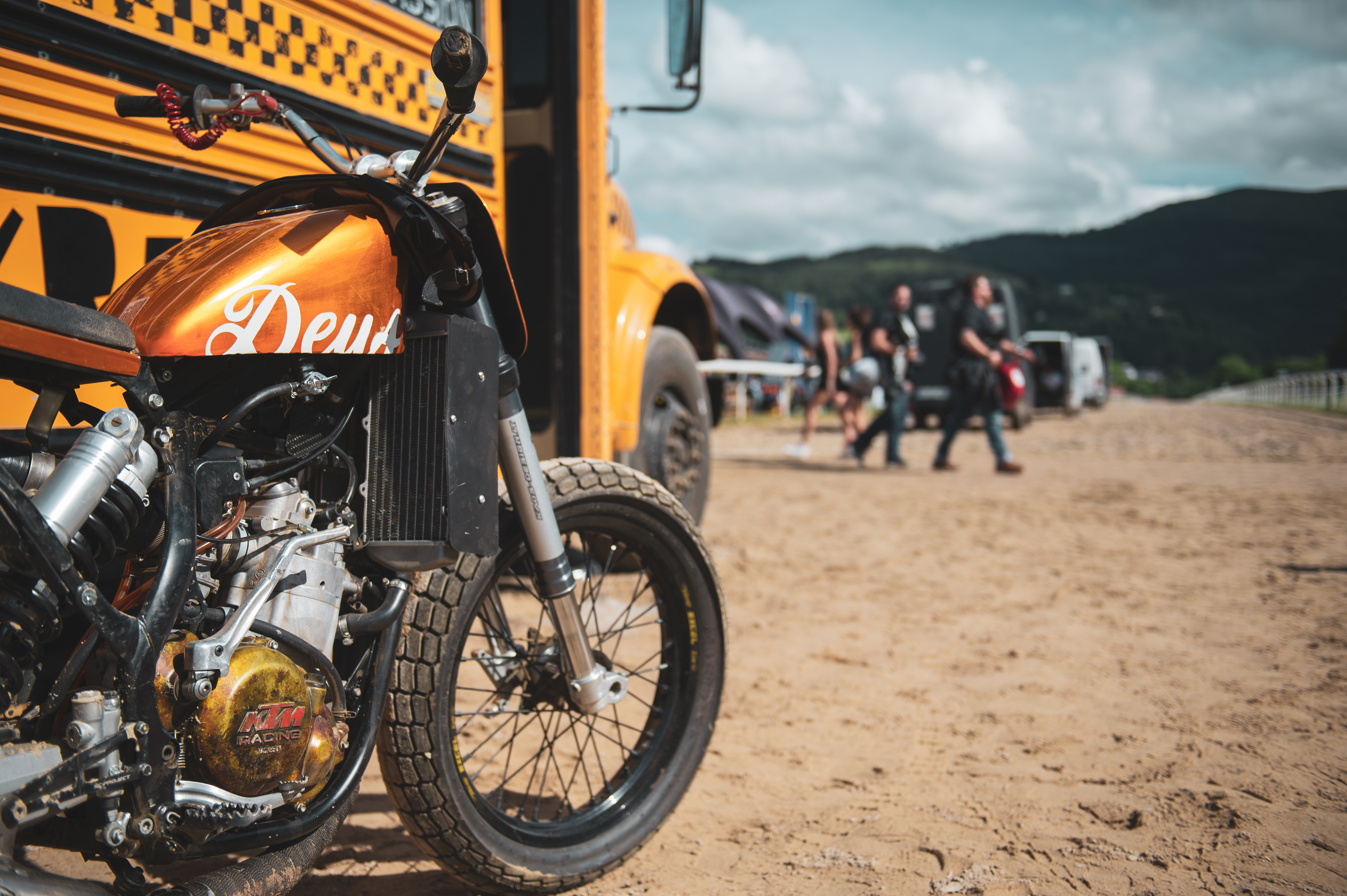 A customised Vivaldi is one of the Deus Ex Machina bikes up for sale