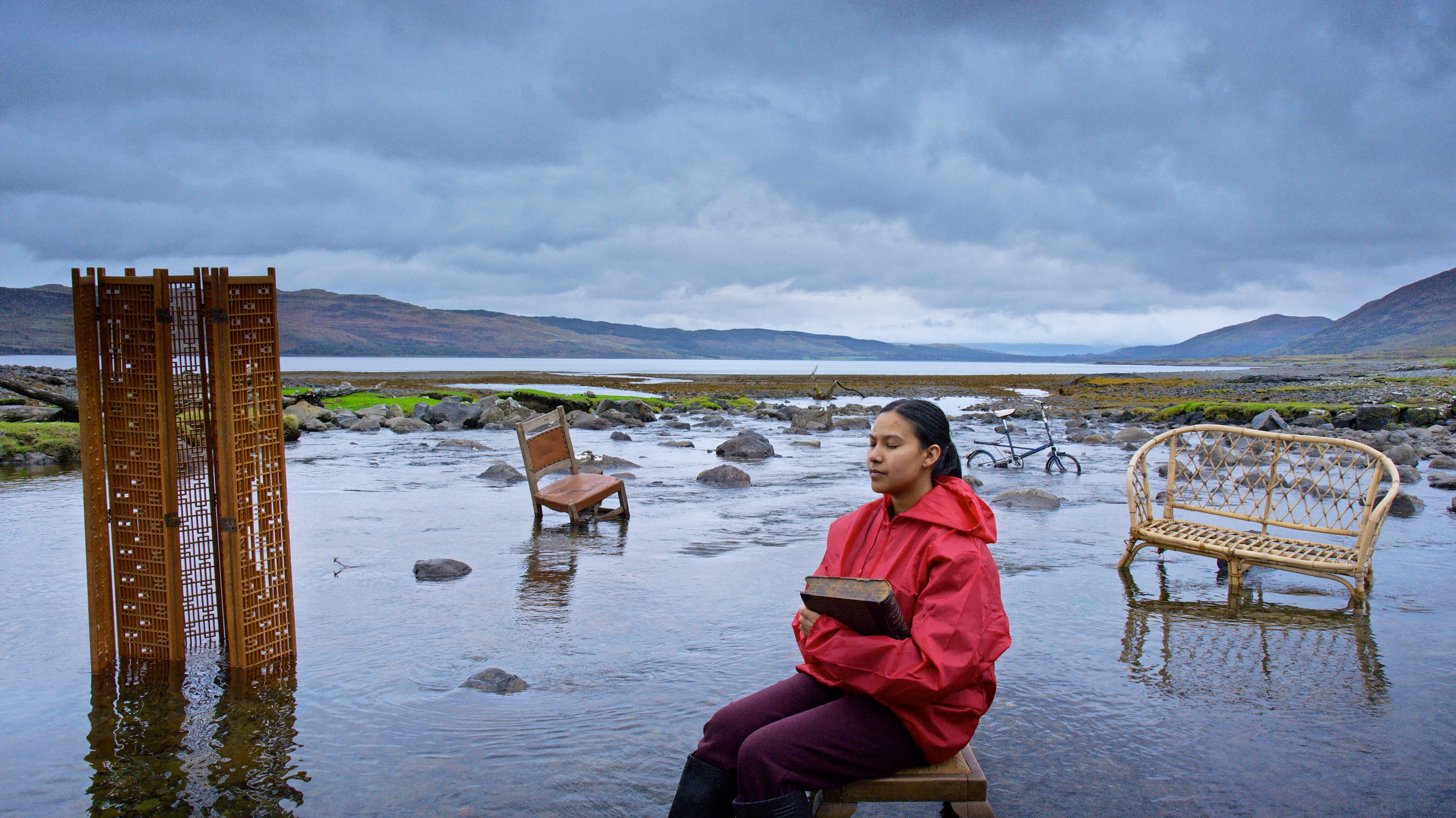 Multiplex affair: a still from John Akomfrah’s Listening All Night to the Rain