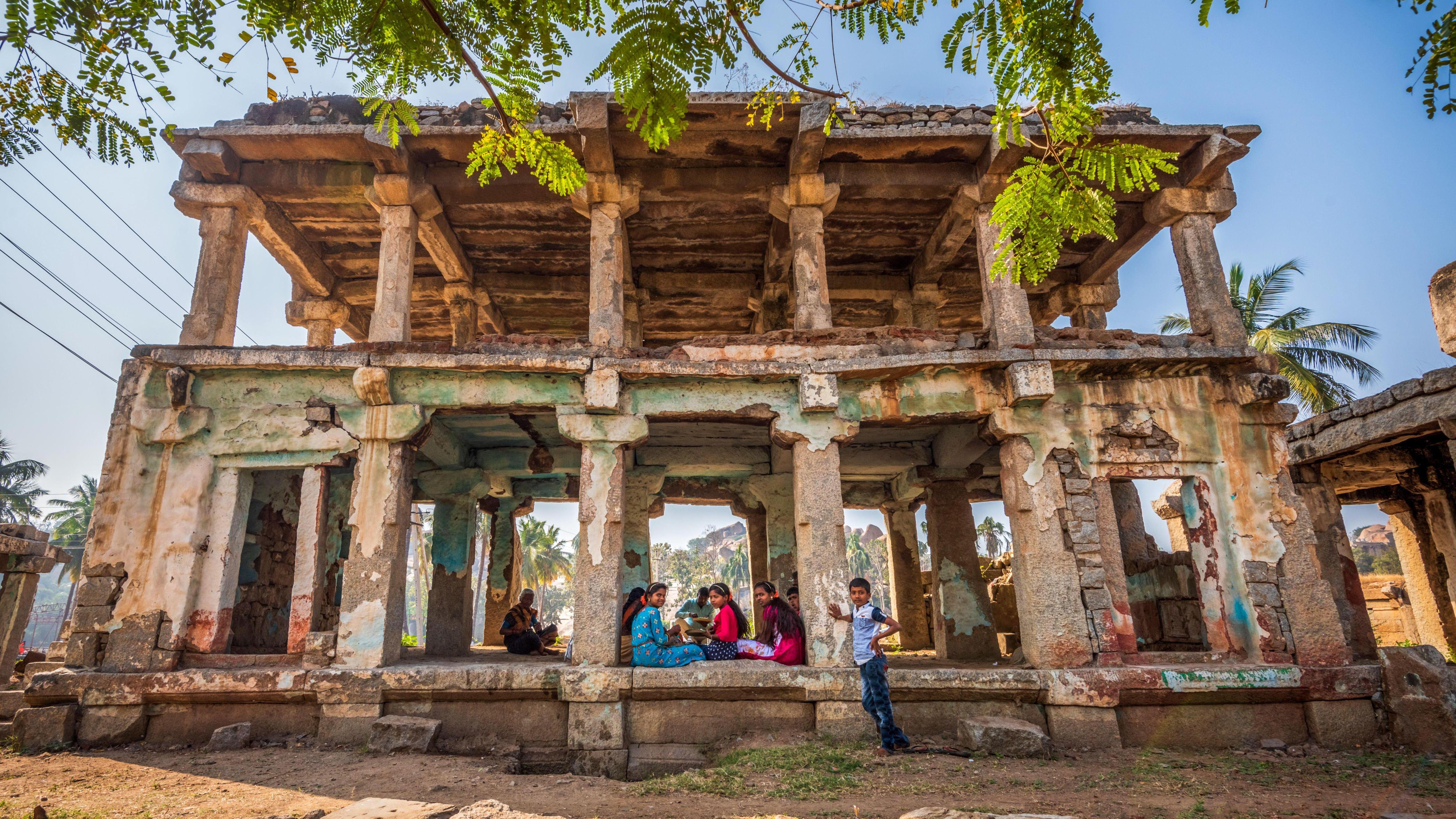 Vijayanagara ruins in Hampi, Karnataka