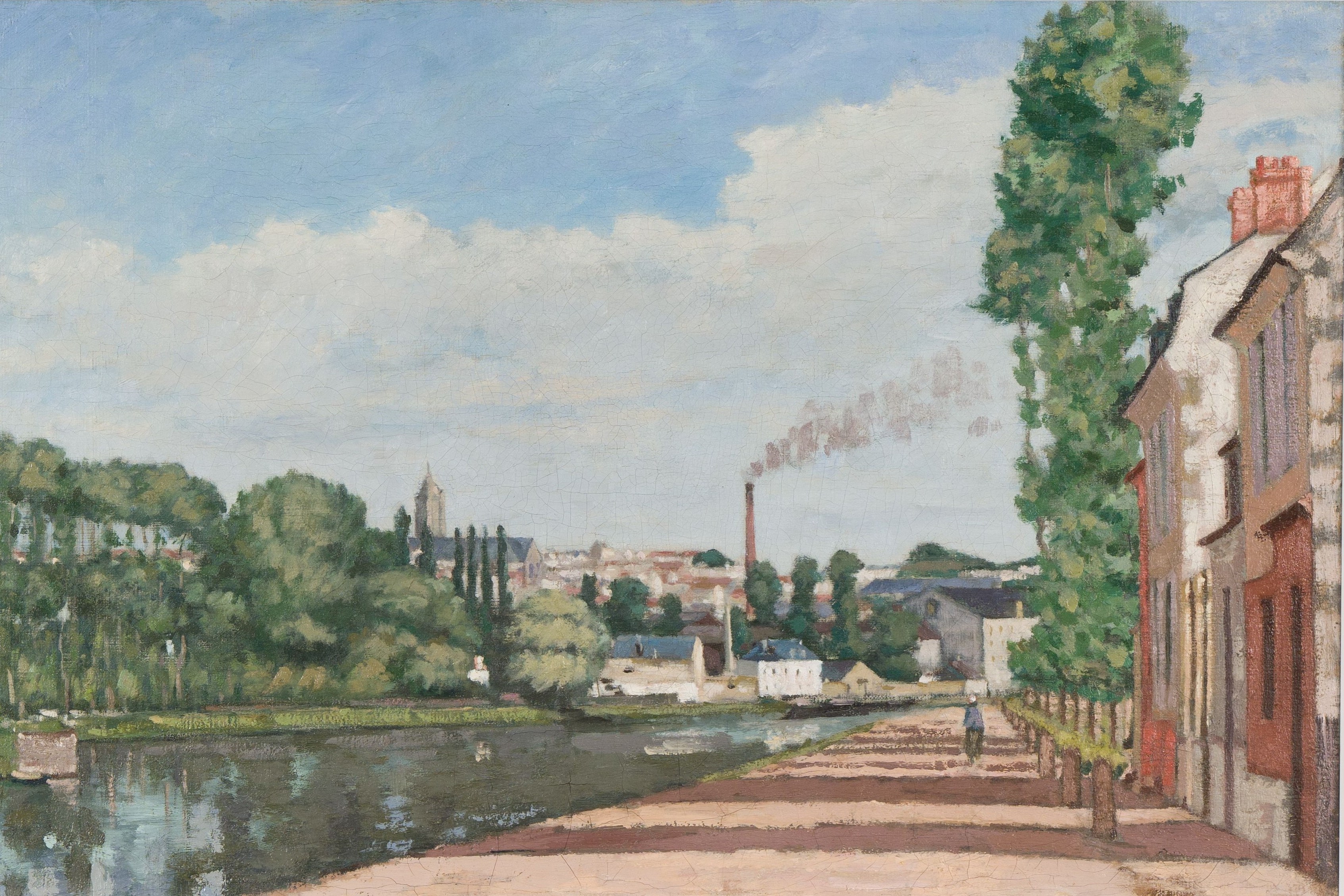 Pontoise; View from the Locks by Edouard Béliard (1874)