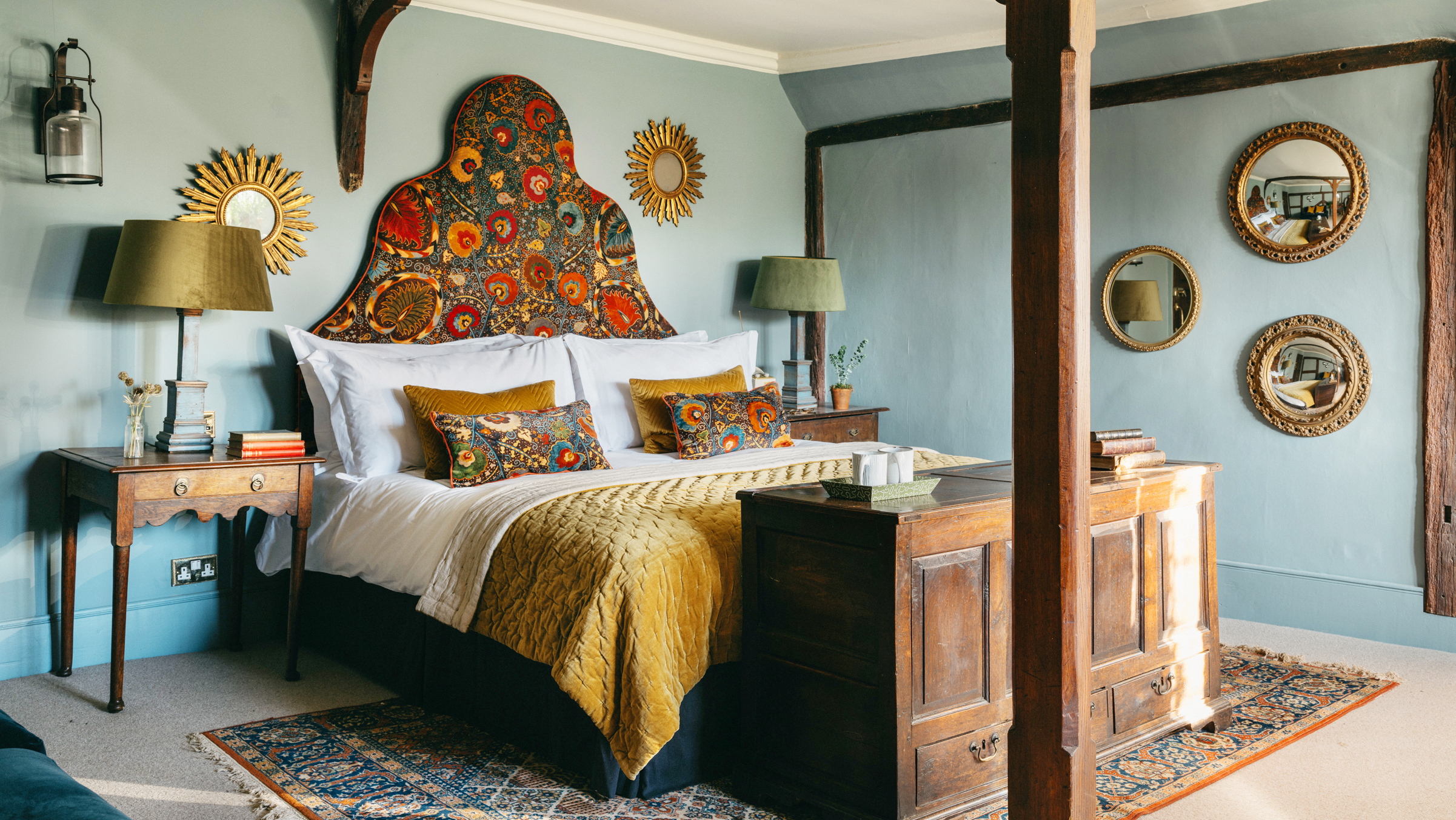 The hotel’s nine rooms are beautifully designed, with intricate details