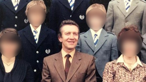 John Brownlee at Edinburgh Academy in 1980. A judge has ruled that he regularly assaulted pupils with implements including a wooden bat, a snooker cue and a golf club