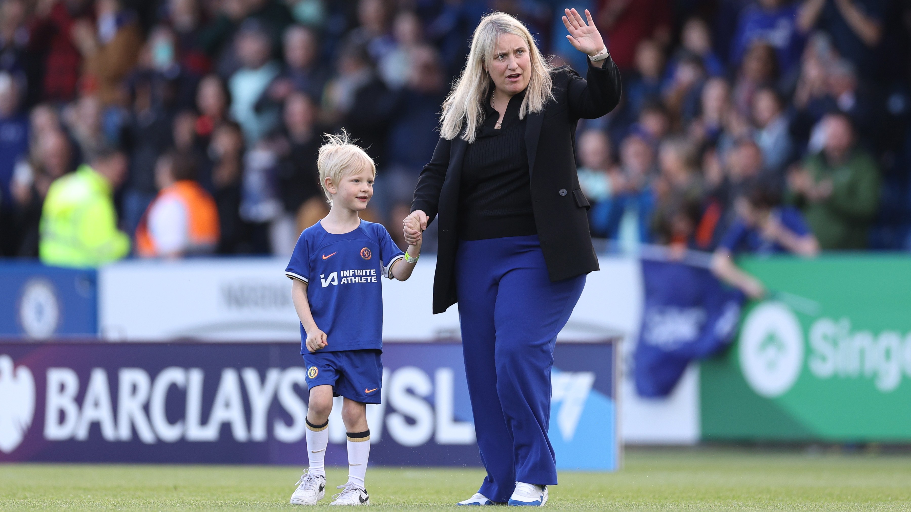 Hayes was taking charge of her final home game after 12 years at the club