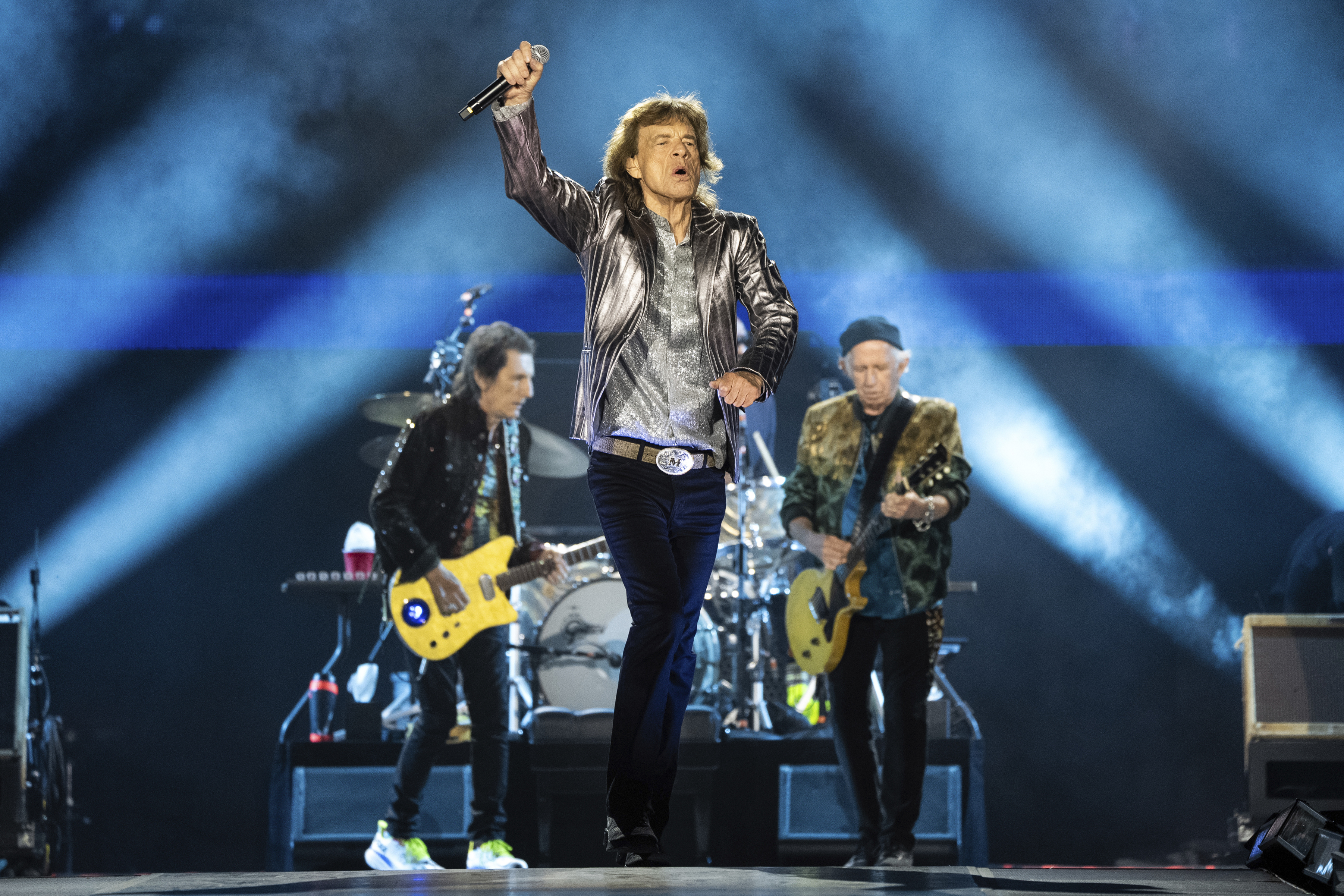 Mick Jagger is full of swagger as the Rolling Stones begin their new tour