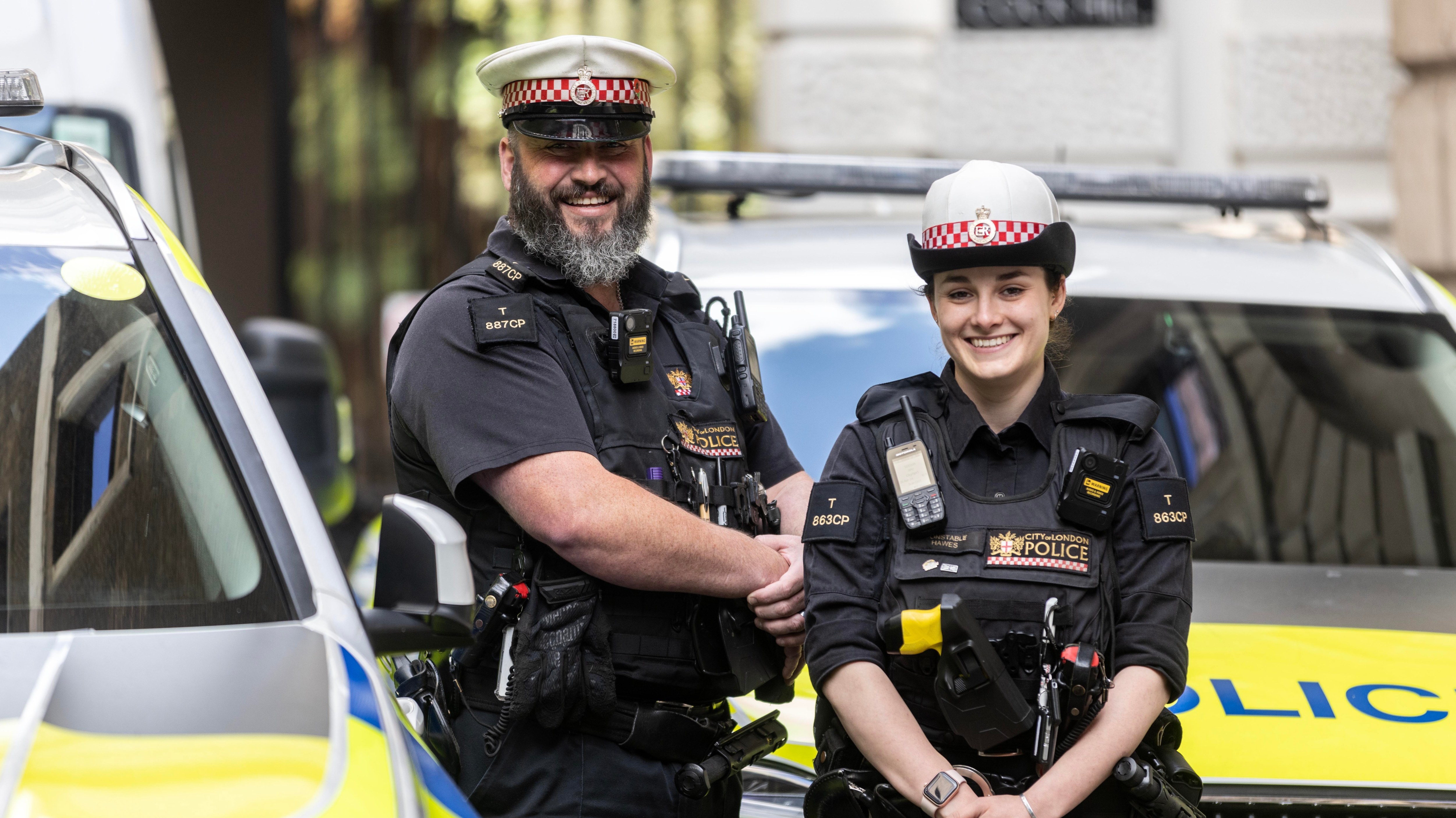 City of London police officers PC Daniel McKeown and PC Lucy Hawes were described as courageous