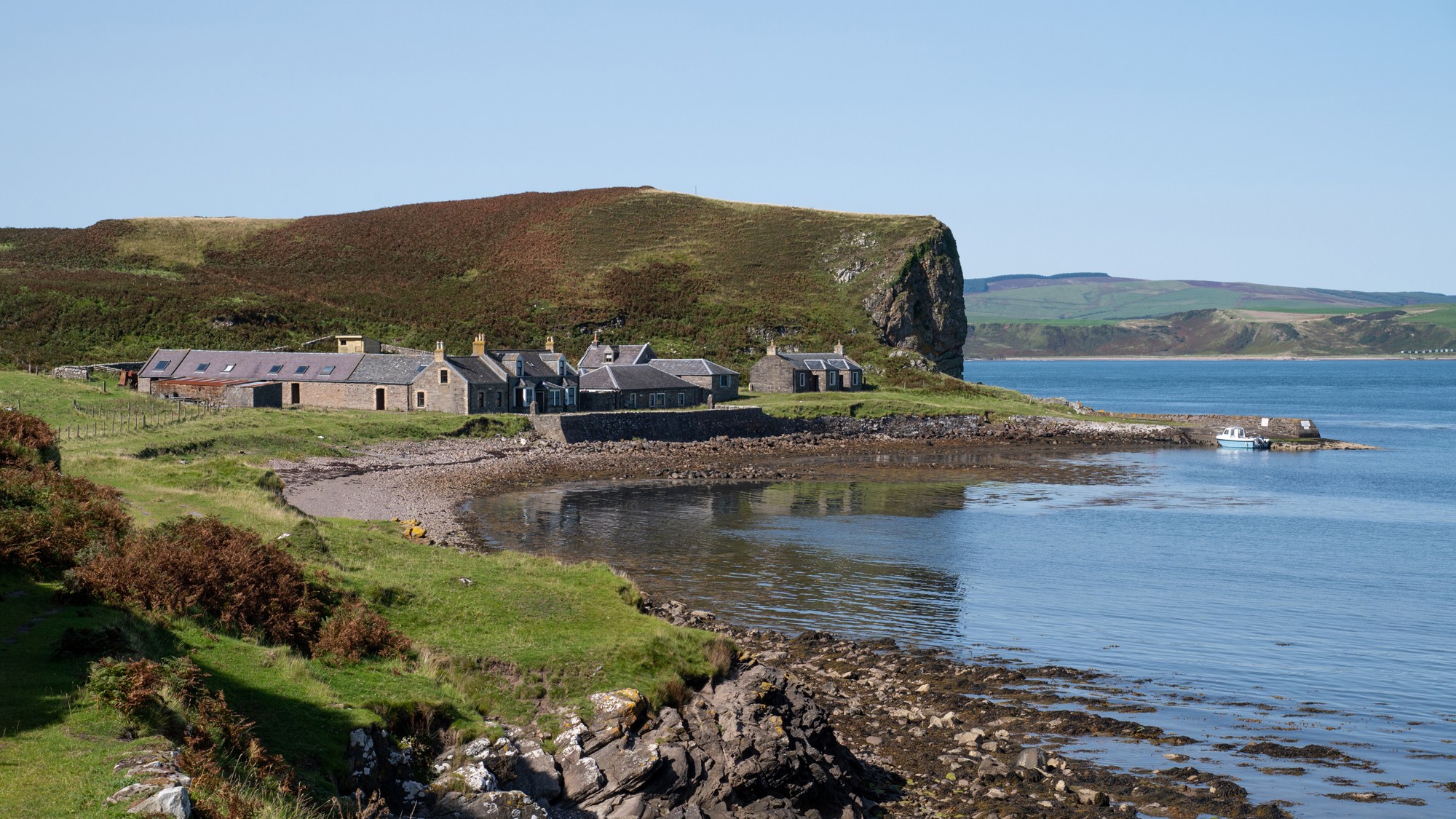 Access to Sanda Island, off the Kintyre peninsula, is by private boat or helicopter only