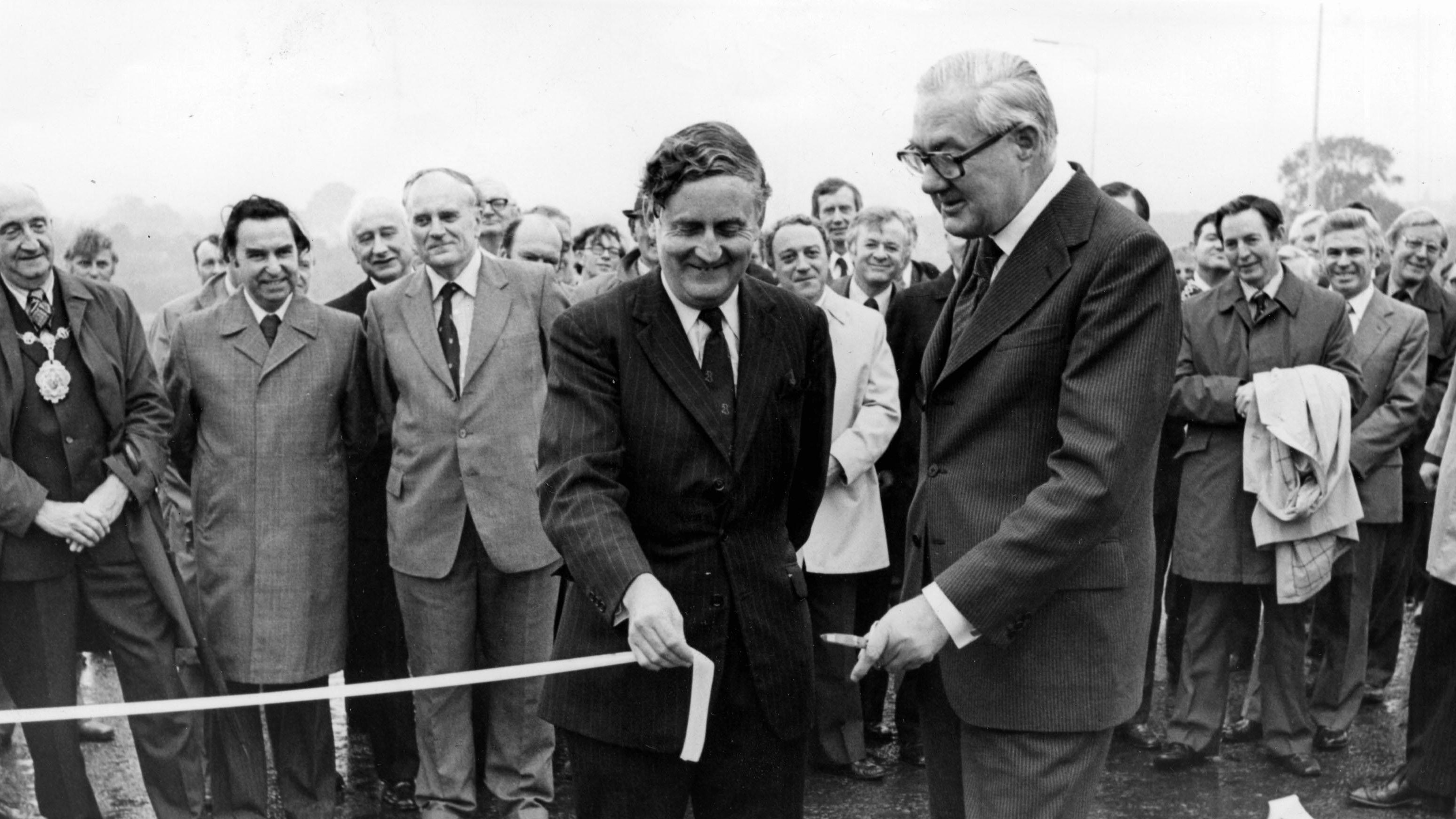 Morris was secretary of state for Wales for James Callaghan, right, and Harold Wilson before him