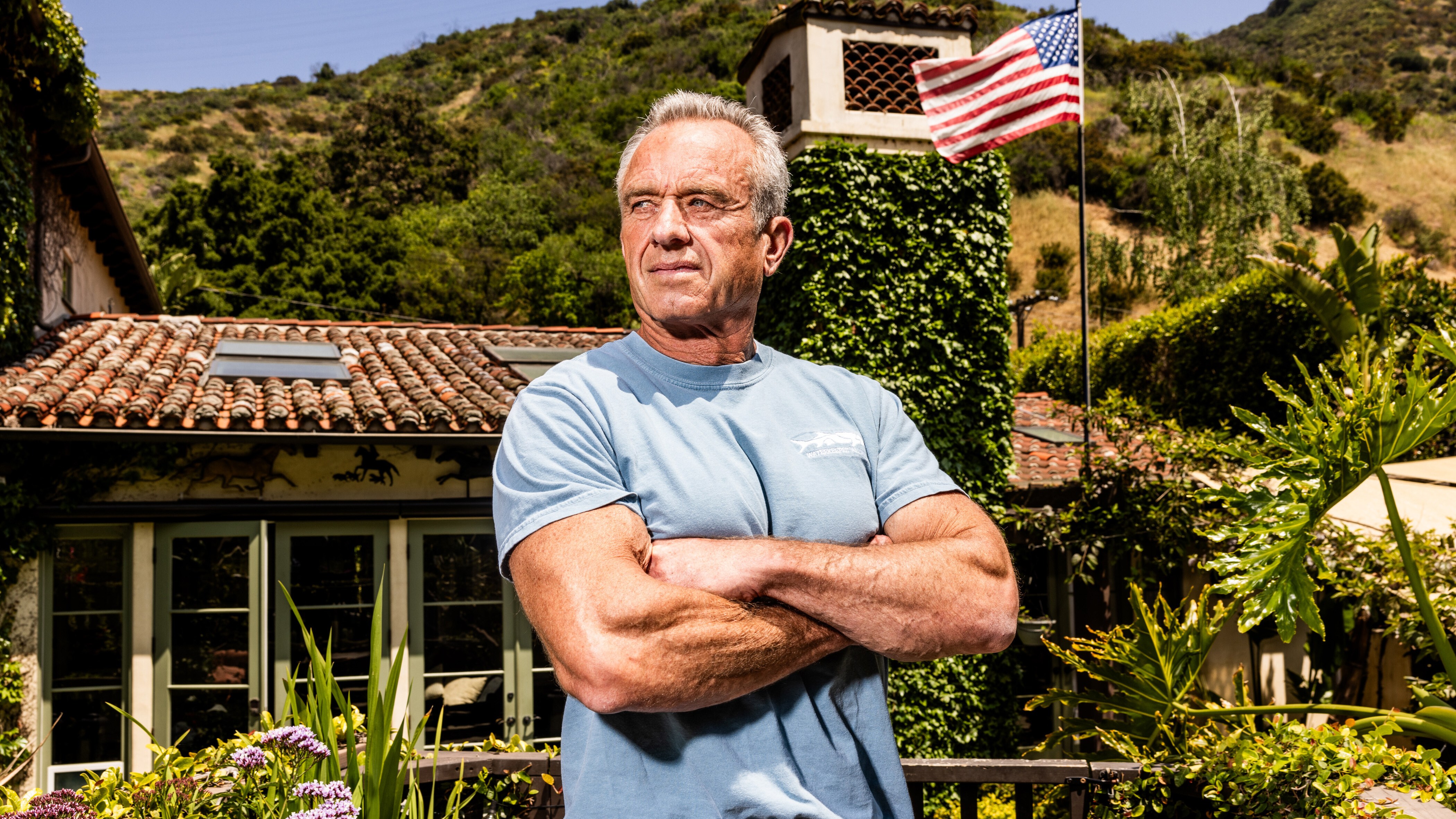 Robert F Kennedy Jr, 70, outside his Los Angeles home. “I’ve so many skeletons in my closet that if they could vote, I’d be king of the world”