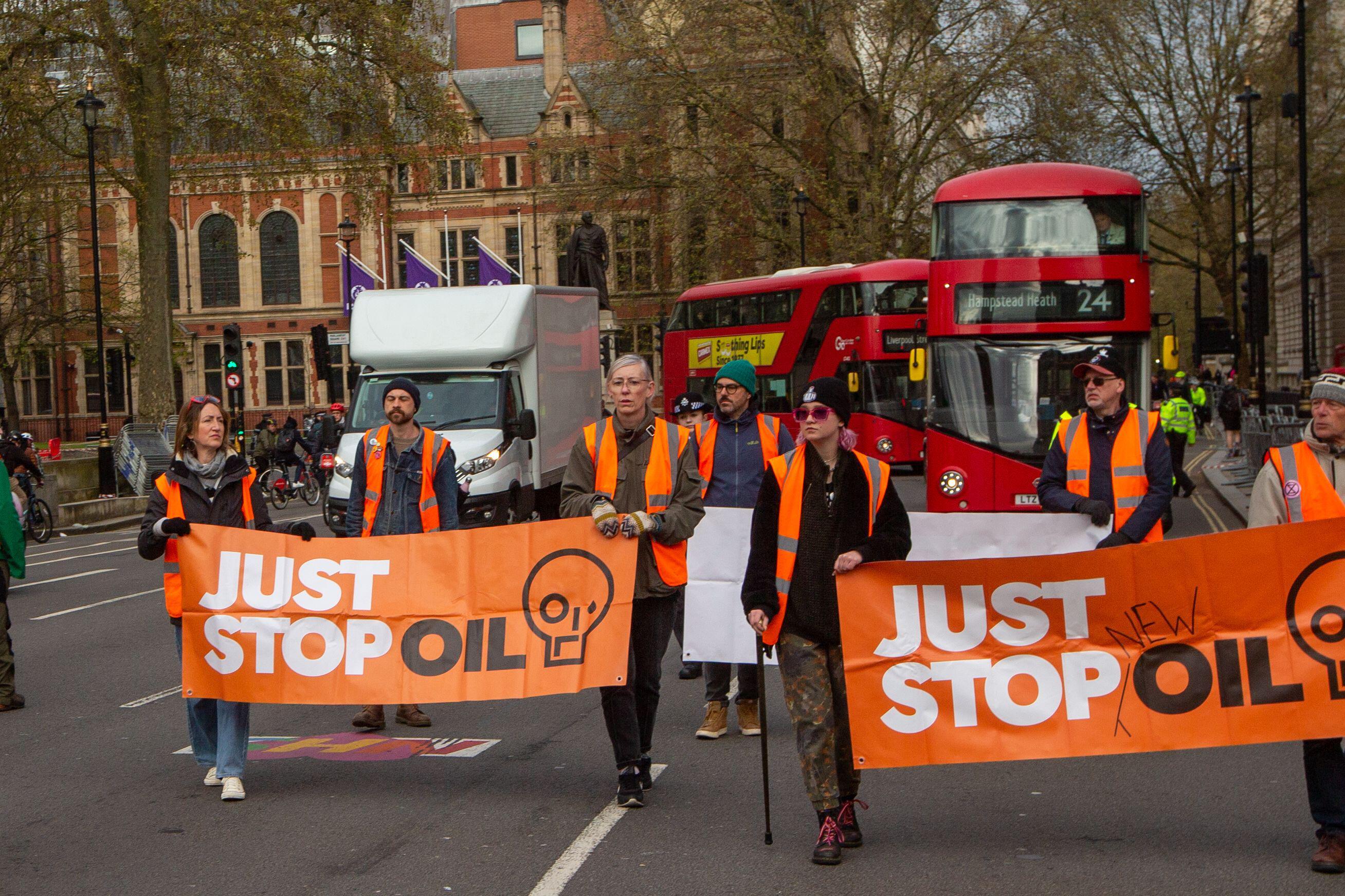 Just Stop Oil brought central London to a standstill for a third consecutive day on Wednesday