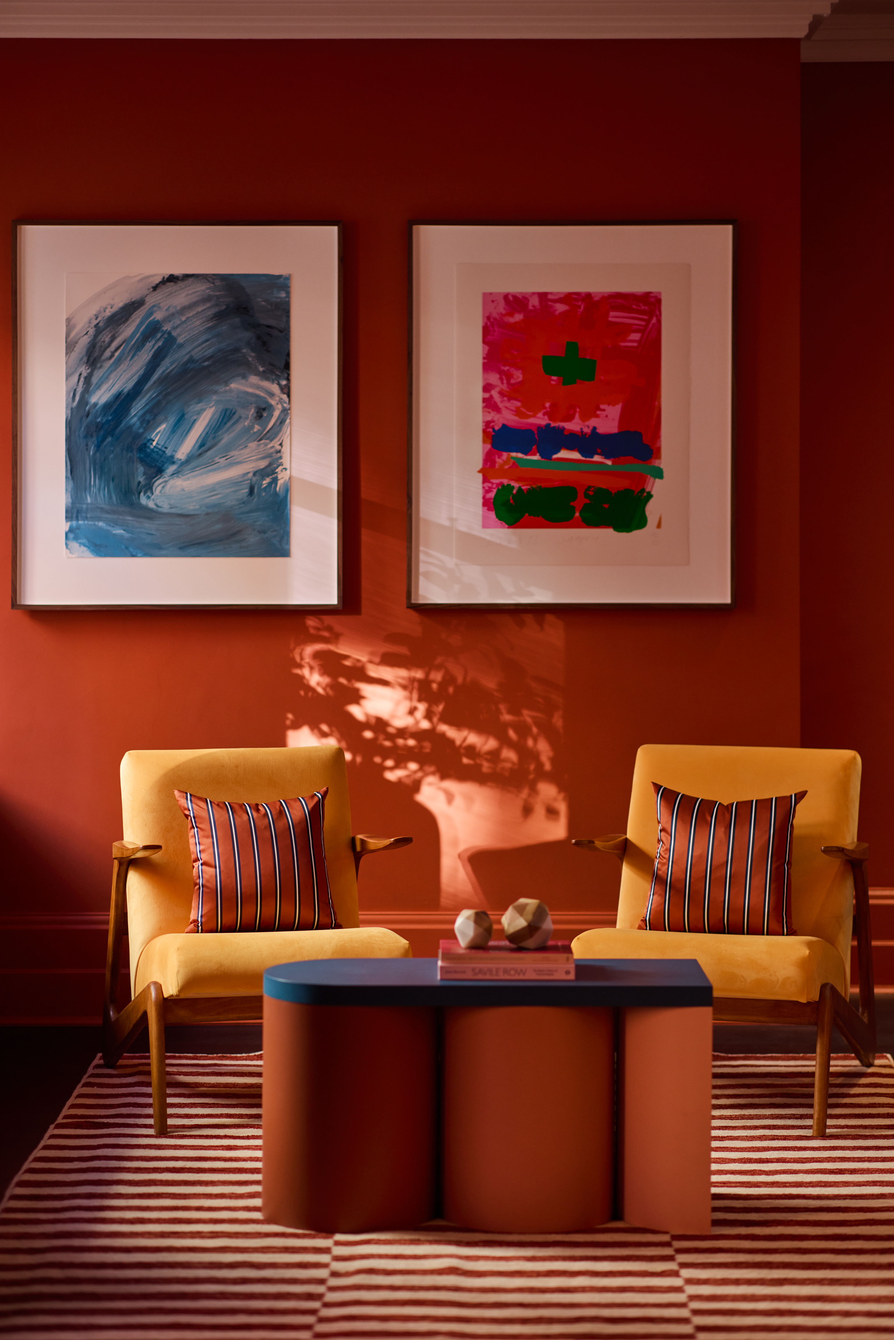 The space has been put together by the interior designer David Thomas to reflect the brand’s history of colour and pattern and British quirkiness