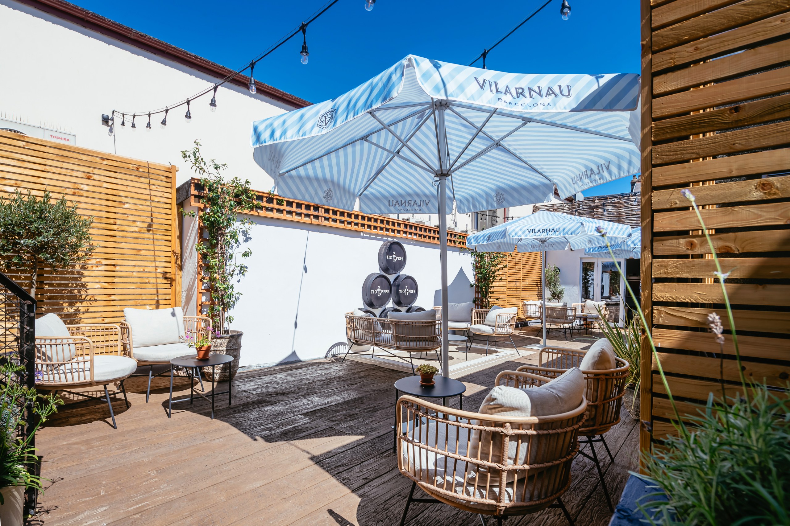 Guests can relax on the terrace at Parador 44 (Owen Mathias Photography)