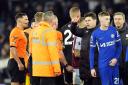 Mauricio Pochettino, centre, is unhappy with VAR after his side were denied a stoppage-time winner at Aston Villa (Nick Potts/PA)