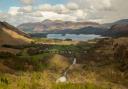 A magnificent view of Derwentwater from Castle Crag