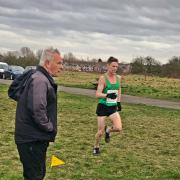 RACE: Kendal AAC coach Steve Priestley and athlete Alasdair Russell.