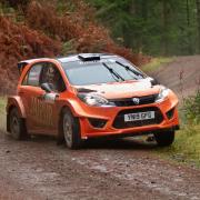 RALLY: One of the cars in action. Credit Chris Horner, McCrash Media