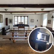 A black orb was captured at Hawkshead Grammar School museum