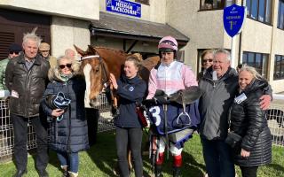 Lahardaun (Jonathon Bewley) was Cumbrian trainer George Bewley's 100th winner under Rules