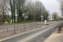 The existing Strawberry Line crossing on the A38 Bridgwater Road in Axbridge