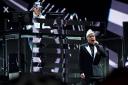 Chris Lowe and Neil Tennant of the Pet Shop Boys performing on The Other Stage at the Glastonbury Festival (Ben Birchall/PA)