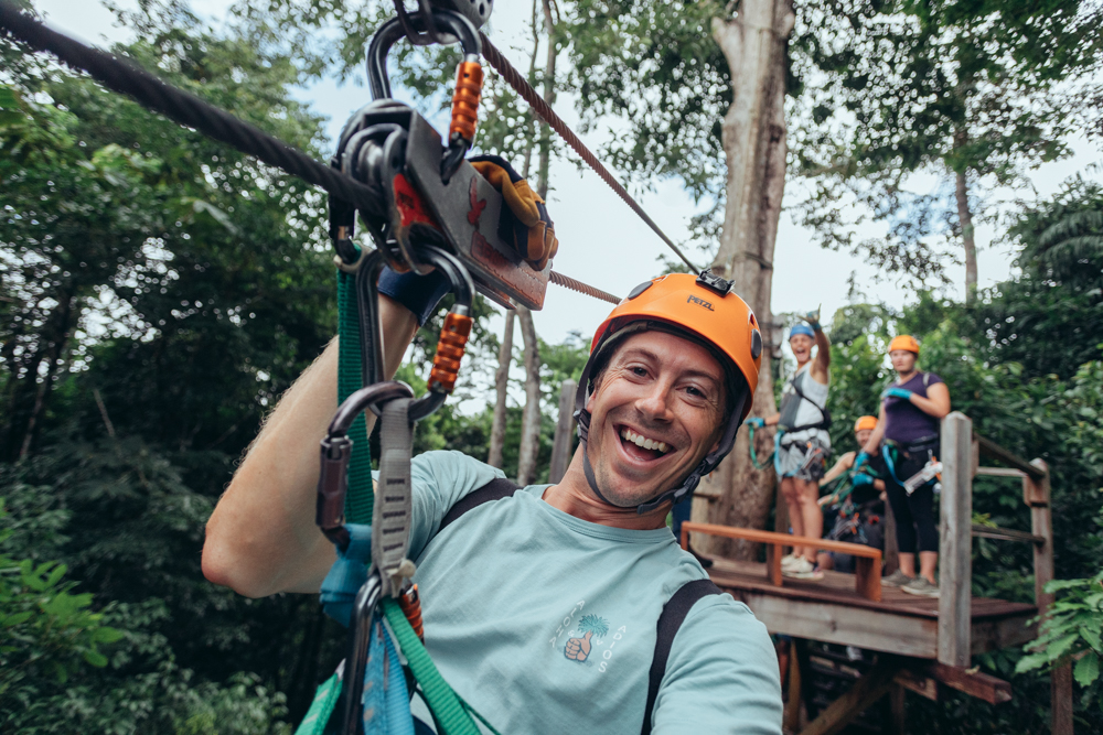 ziplining in belize - adventure activities in belize