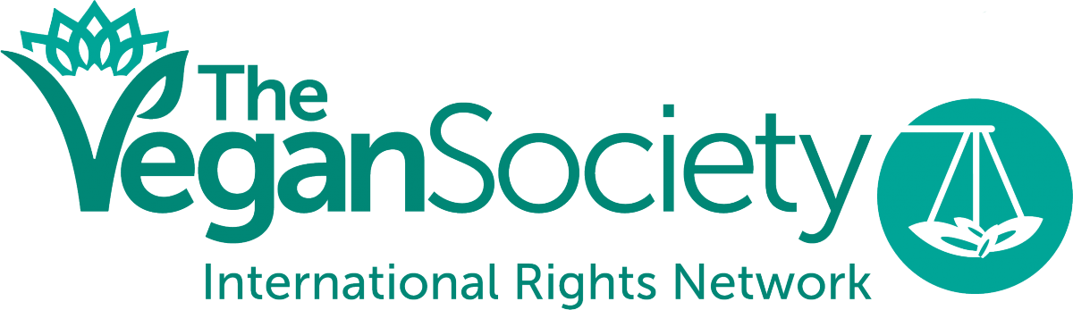 The Vegan Society's international rights network logo