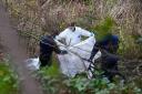 Police and forensic analysed evidence at Kersal Dale Wetlands earlier this month (Peter Byrne/PA)