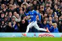 Everton’s Idrissa Gueye celebrates his goal against Brentford (Peter Byrne/PA).