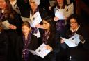 Members of Ellesmere College Choral Society.