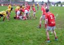 Action from Whitchurch's defeat to Douglas. Picture by Dave Windsor.