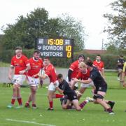 Action from Whitchurch's defeat against Bowdon. Picture by Dave Windsor