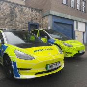 Cumbria Police Tesla vehicles