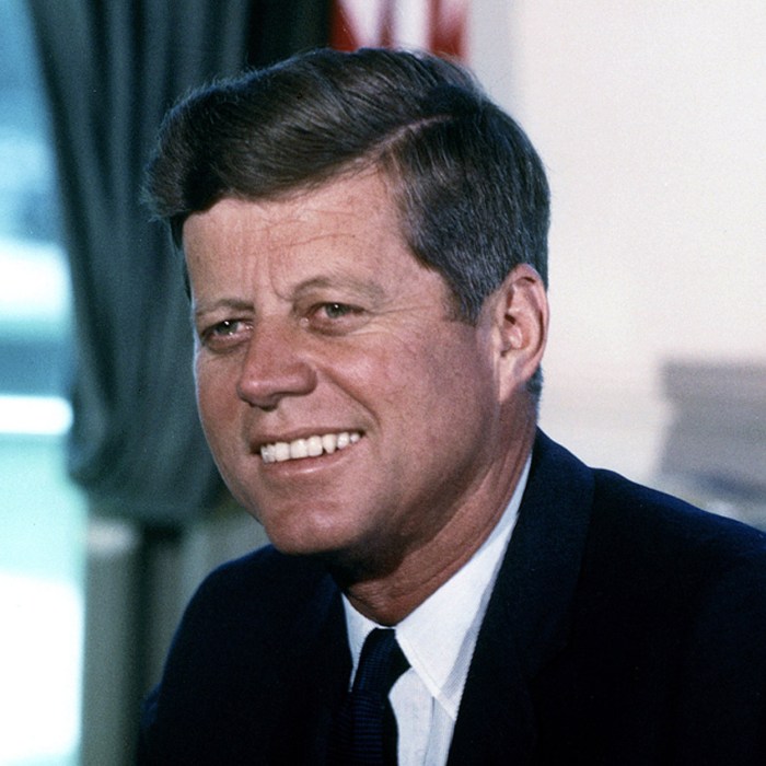 Portrait of John F. Kennedy, the 35th President of the United States