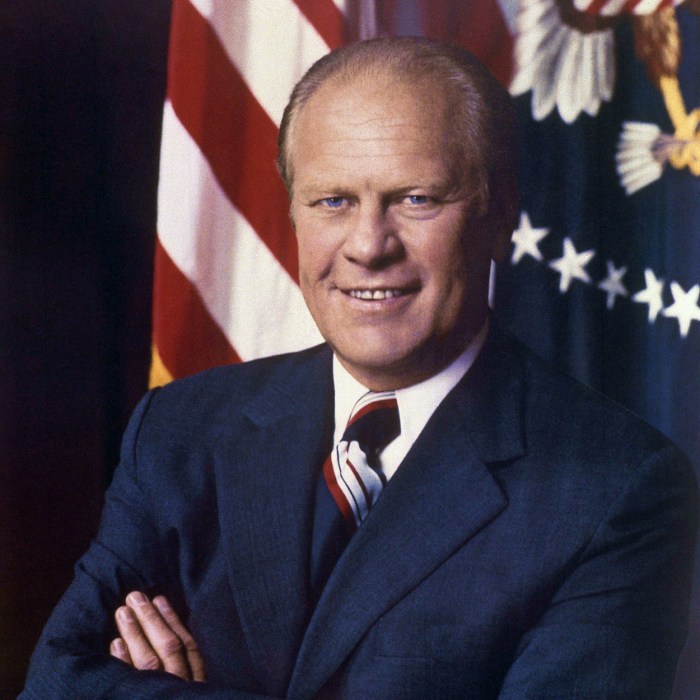 Portrait of Gerald R. Ford, the 38th President of the United States