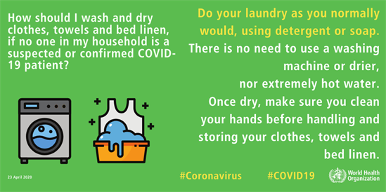 Do your laundry as you normally would, using detergent or soap. There is no need to use a washing mashine or drier.
